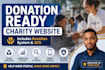 professional charity website with a donation system