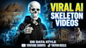 create dr data style ai skeleton animation videos