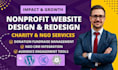 nonprofit website design charity redesign donation fundraise management ngo crm