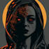 make a dark art illustration