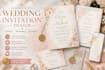 design editable digital and printable wedding invitation cards
