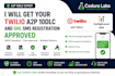ensure a2p approval on twilio and ghl