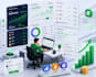 create isometric ai saas explainer for fintech apps ai assitants saas products