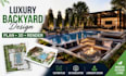create luxury backyard concept pool area layout real estate landscape render