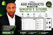 add products to your shopify store and create collections