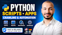 create python scripts, web crawlers and custom apps with german precision