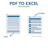 do fast and accurate PDF to excel data conversion