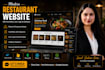 develop a custom restaurant website with authentication