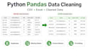 clean and organize excel or csv data using python pandas