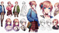 create original anime character sheet or reference for