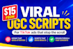 write viral ugc ad scripts for tiktok reels and meta ads