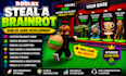 create a viral roblox brainrot game like steal a brainrot with custom features