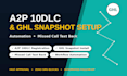 setup gohighlevel a2p 10dlc setup ghl snapshot automation missed call text back