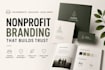 create a premium nonprofit and education brand identity