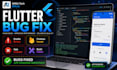 fix flutter bugs, gradle errors, build issues and firebase errors