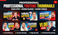 design high CTR youtube thumbnails