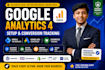 setup google analytics 4, ecommerce and conversion tracking