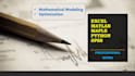 expert in mathematical modeling and optimization