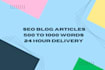 write SEO optimized blog with keyword research