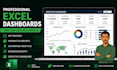 create professional excel dashboards, KPI data visualization