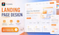 design a professional landing page in figma