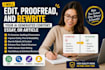 edit, proofread, and rewrite, humanize ai generated content, essay