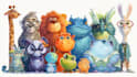 draw custom animal cartoon illustration