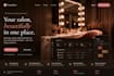 create a salon management and booking saas website