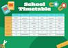 design professional school timetable, certificate and worksheet in canva
