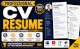 write professional CV and cover letter