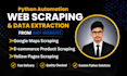 do web scraping, data extraction, and python automation