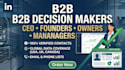 build a verified b2b decision maker list for cold outreach