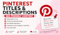 write pinterest titles and descriptions for your pins