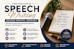 do great for you by writing speeches for you