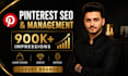 manage pinterest account and optimize SEO