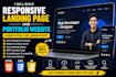 build landing page with HTML CSS js  frontend developer