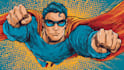 illustrate a superhero pop art portraits