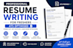 write a professional ats friendly resume for freshers