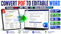 convert PDF to editable word document