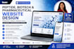 build peptide website, biotech website, or pharma website store