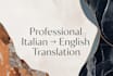 translate your documents and content between italian and english