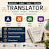 translate and communicate in english, hindi, tamil, and telugu