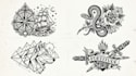 hand draw a custom black and white tattoo design