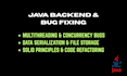 fix java backend bugs and concurrency issues