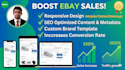 design a responsive SEO optimized ebay listing template that boosts sales