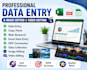 do accurate data entry,copy paste,web research,microsoft excel and pdfconversion