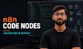 write custom javascript or python code nodes for n8n workflows