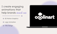 create a simple 2d motion graphics and animate your logo