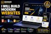 bulid a modern responsive website using HTML CSS javascript