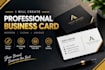 create 3 different business card within 5 hours